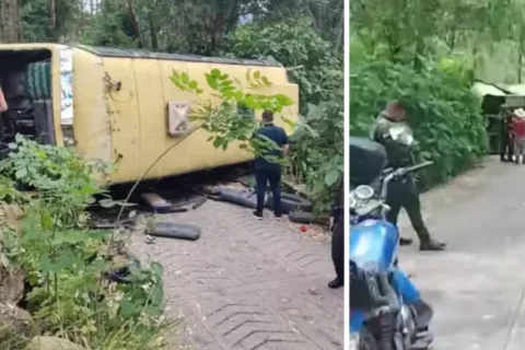 Accidente de bus escolar en Norte de Santander deja 22 heridos