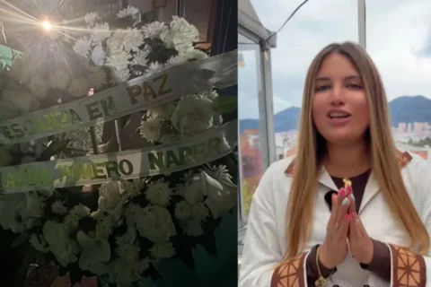 Amenazan a diputada con corona fúnebre