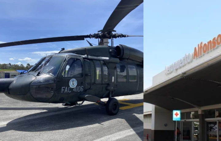 Falla en helicóptero de Fuerza Aeroespacial paraliza aeropuerto
