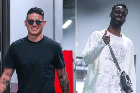 James Rodríguez recibe recibimiento especial en Bogotá