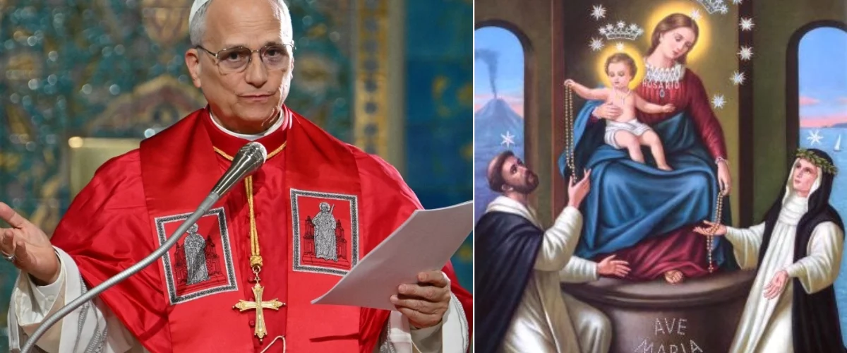 Papa León XIV pide paz mundial en oración a Virgen de Pompeya