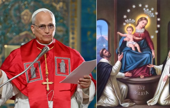 Papa León XIV pide paz mundial en oración a Virgen de Pompeya