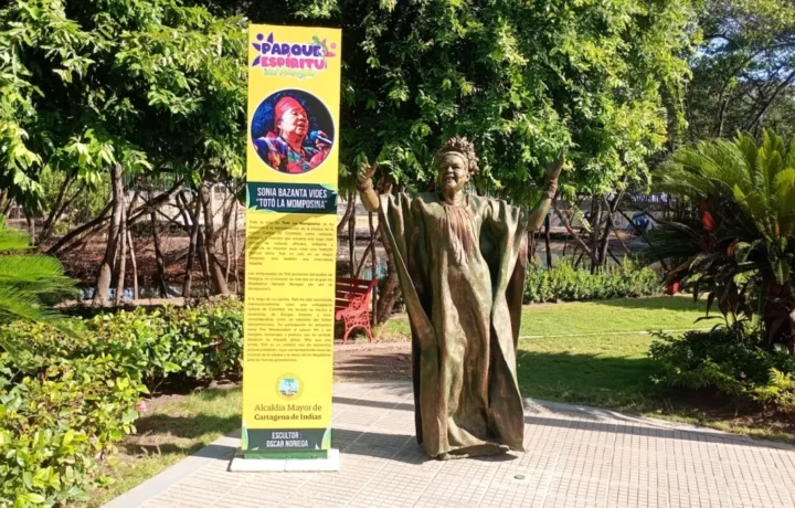 Totó La Momposina inmortalizada en Cartagena
