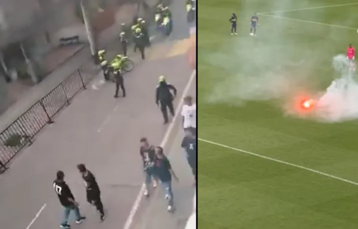 Tres heridos en disturbios en Cali por partido de fútbol