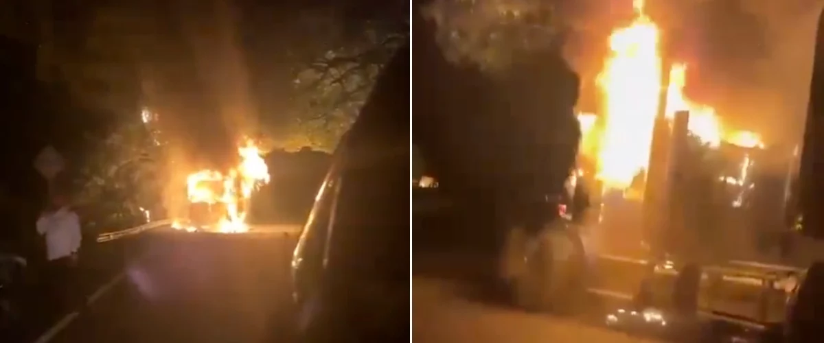 Tres vehículos incinerados en Valdivia