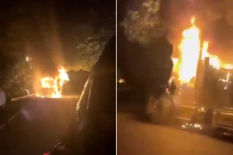 Tres vehículos incinerados en Valdivia