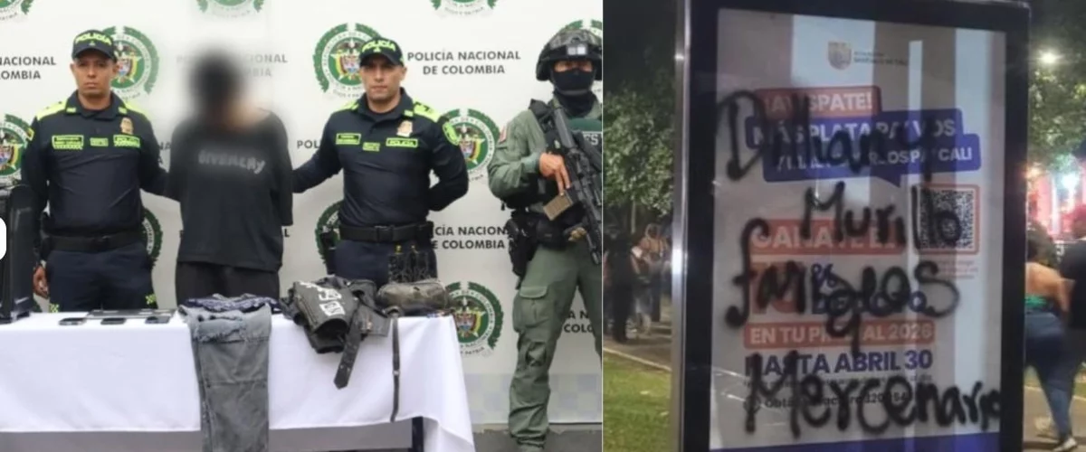 Vándalos destruyen siete estaciones del MIO en Cali