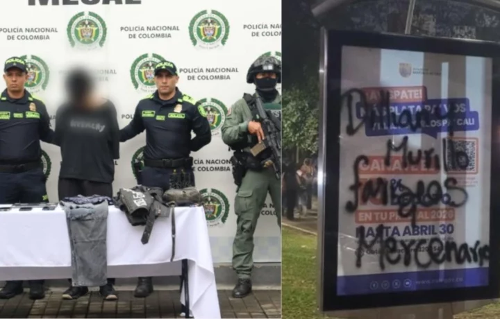 Vándalos destruyen siete estaciones del MIO en Cali