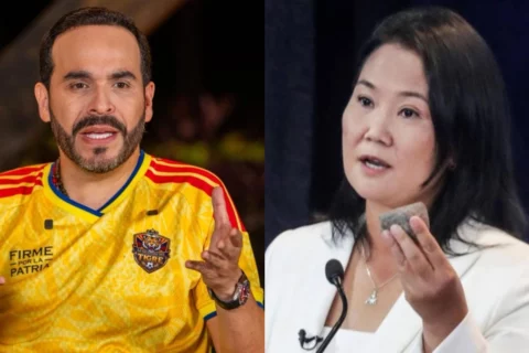 Abelardo de la Espriella habla con Keiko Fujimori