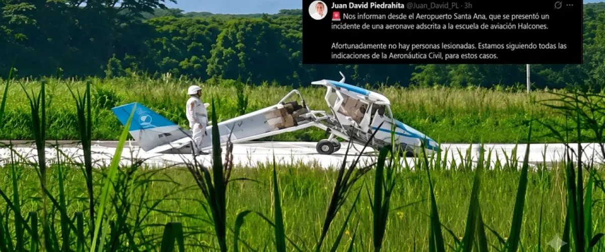 Avioneta se estrella en Cartago