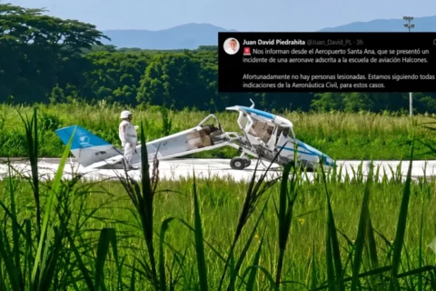 Avioneta se estrella en Cartago