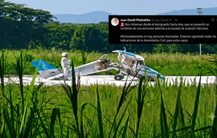 Avioneta se estrella en Cartago