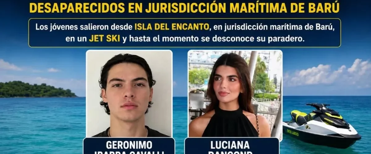 Desaparecen dos jóvenes en el mar Caribe