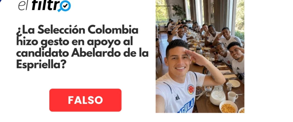 Fotomontaje de Selección Colombia apoya a Abelardo con IA
