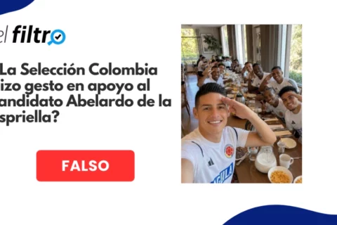 Fotomontaje de Selección Colombia apoya a Abelardo con IA