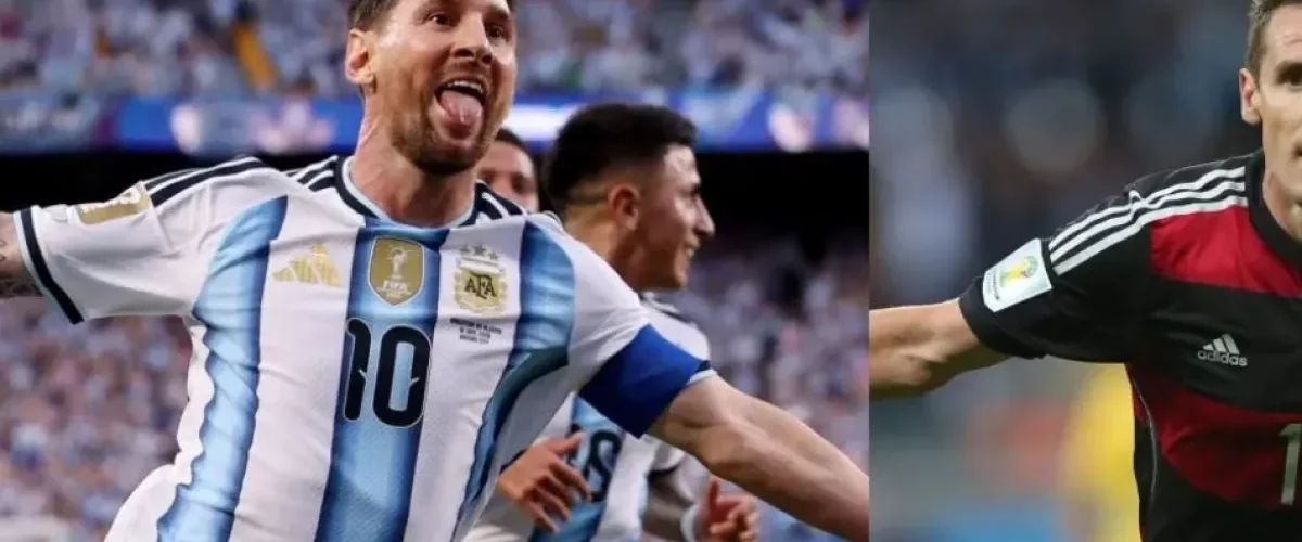 Messi a un gol de superar a Klose