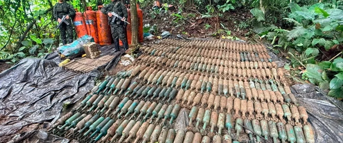 Hallan 710 artefactos explosivos en Nariño