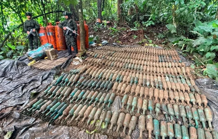 Hallan 710 artefactos explosivos en Nariño