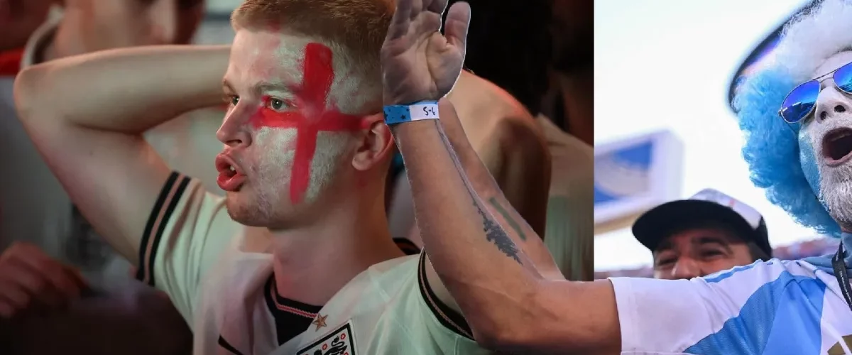 Hinchas de Inglaterra y Argentina chocan en Atlanta