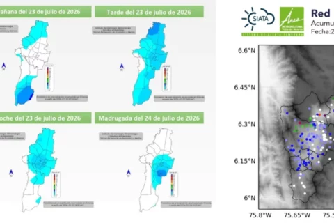 Lluvias intensas azotan a Bogotá y Medellín