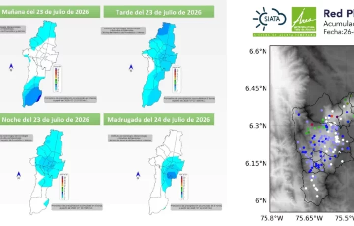 Lluvias intensas azotan a Bogotá y Medellín