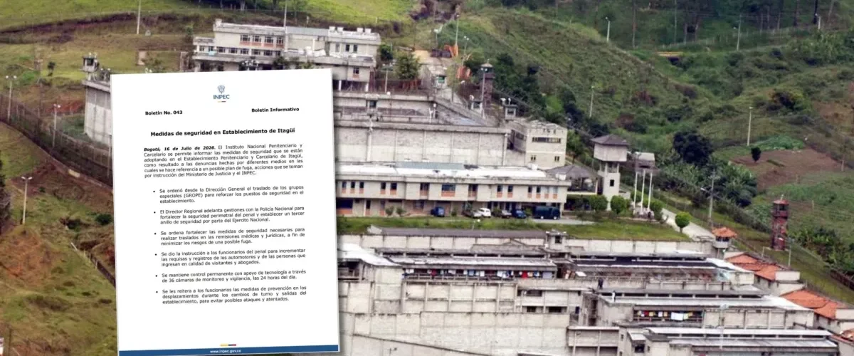Plan de fuga masiva en cárcel de Itagüí