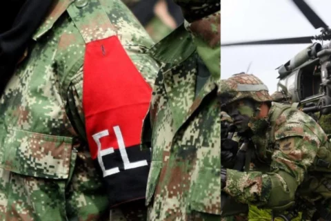 Tractomula incinerada por el ELN en vía Buga-Buenaventura