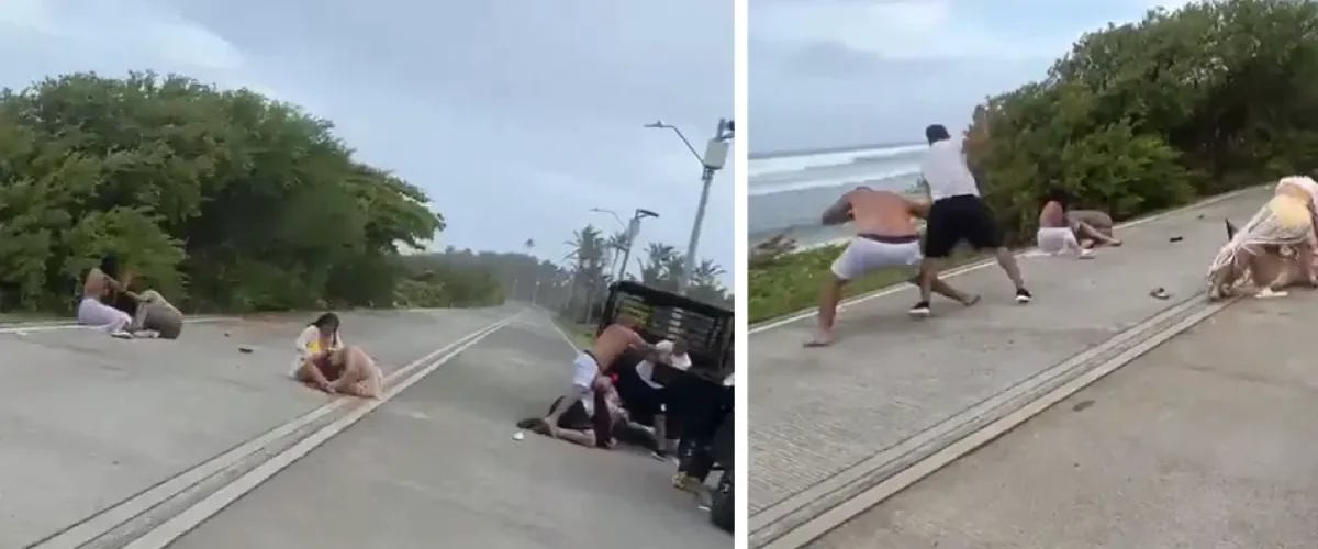 Turistas se pelean en carrito playero en San Andrés