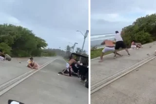 Turistas se pelean en carrito playero en San Andrés