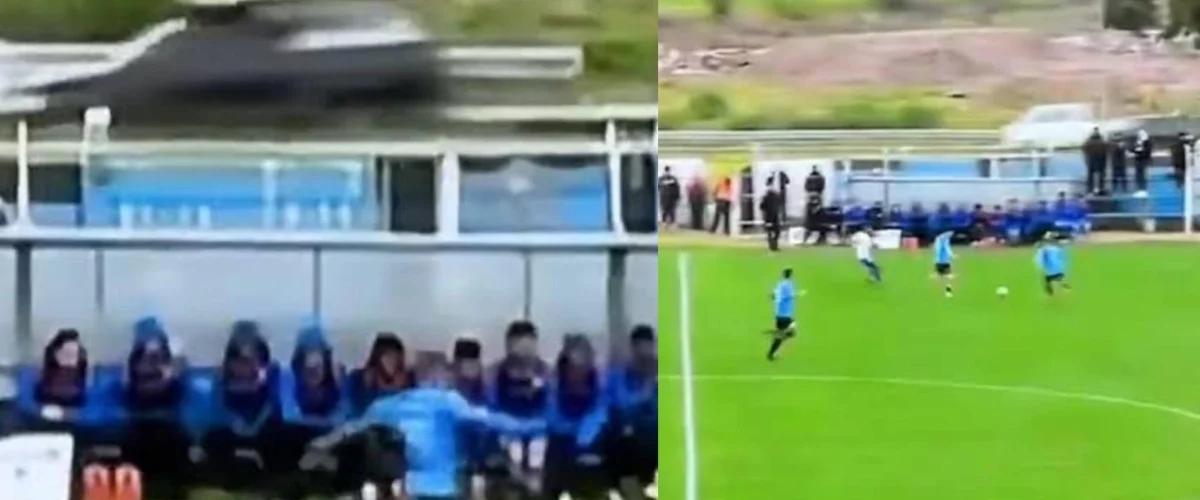 Accidente de tránsito en partido de fútbol