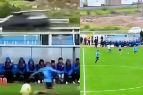 Accidente de tránsito en partido de fútbol