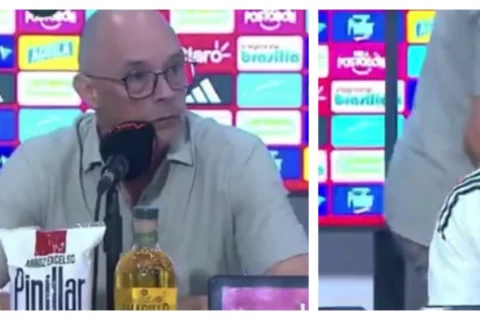 Alfredo Arias abandonó rueda de prensa tras empate de Junior