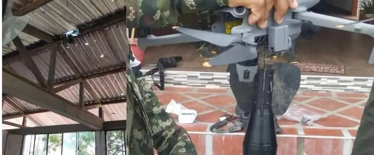 Ataque con drones del Eln: 43 explosivos lanzados