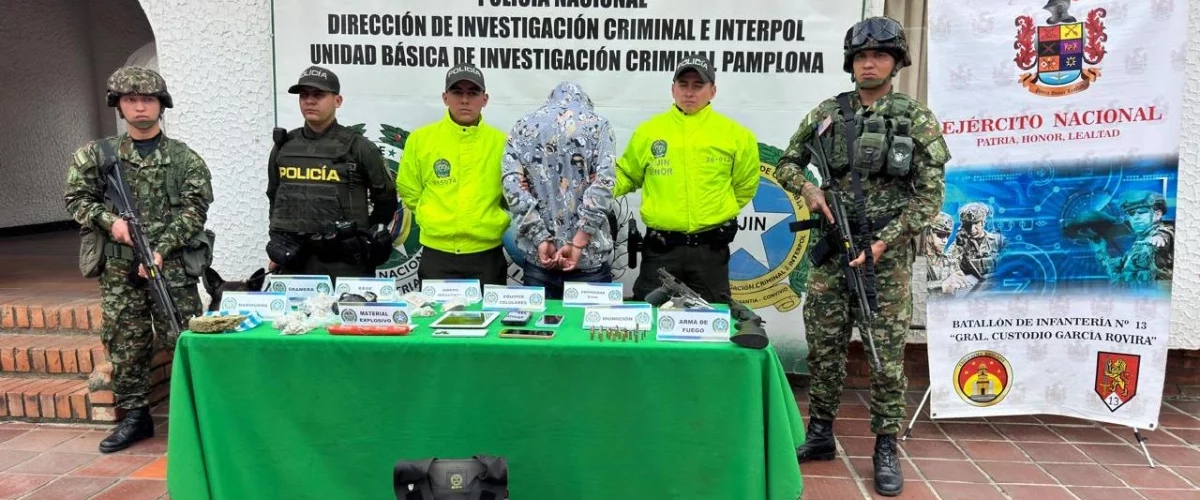 Capturan a presunto planificador de atentados en Norte de Santander