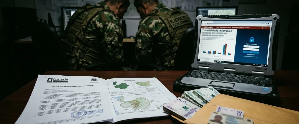 Fiscalía judicializa a militares por vender información al Clan del Golfo