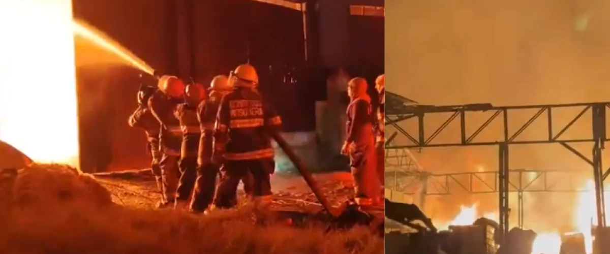 Incendio en Soacha afecta bodega de productos químicos