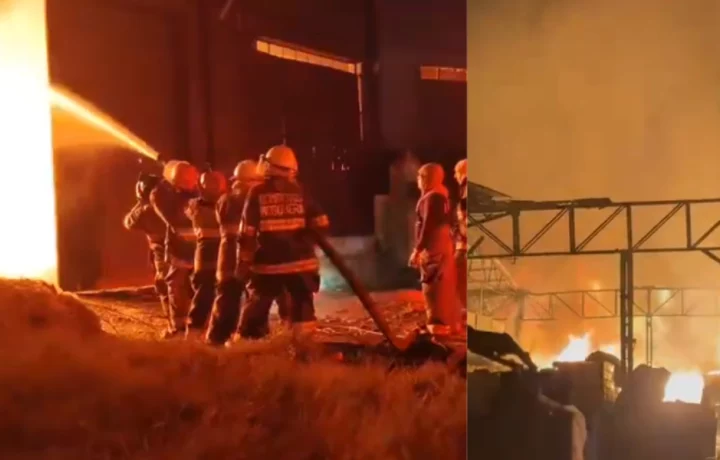 Incendio en Soacha afecta bodega de productos químicos