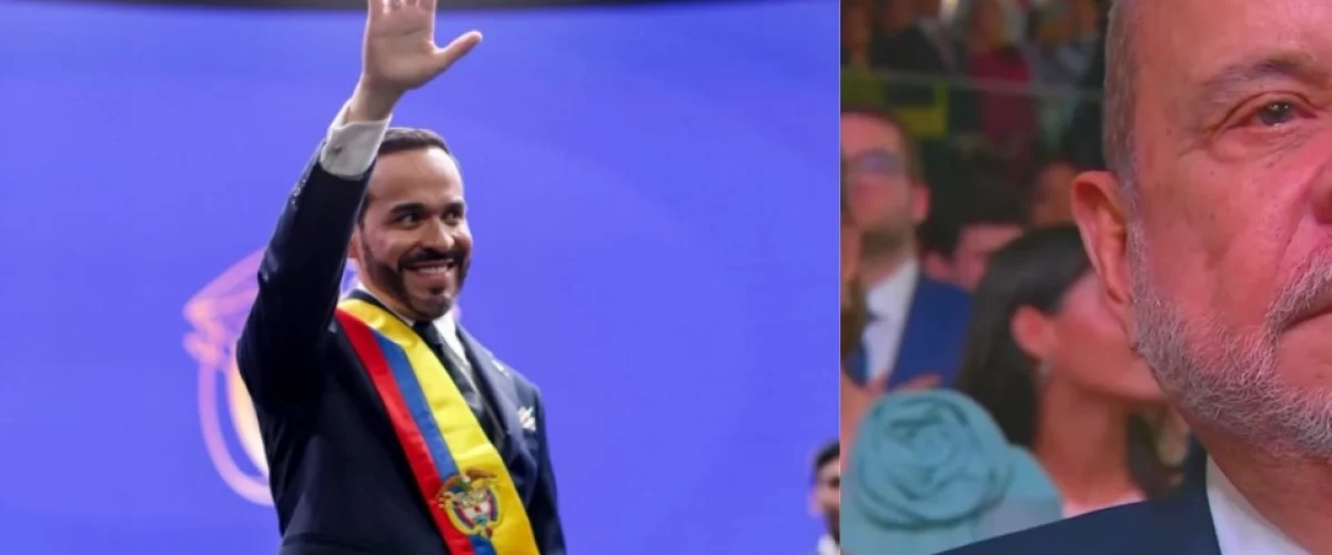 Llanto del padre de De La Espriella en posesión