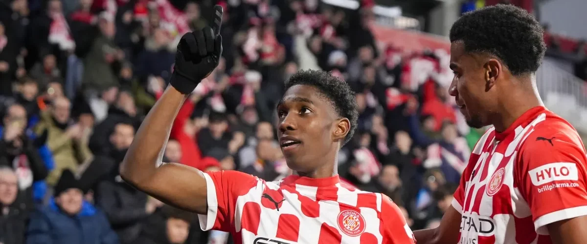 Yaser Asprilla marca doblete en victoria del Girona ante Las Palmas