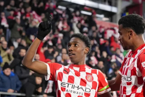 Yaser Asprilla marca doblete en victoria del Girona ante Las Palmas