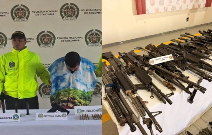 Armas de seis países en poder de Iván Mordisco tras captura de Canaguaro