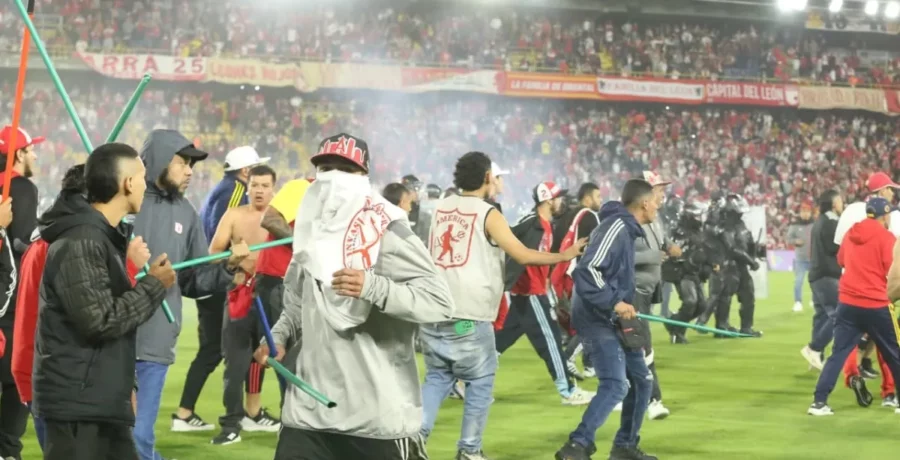Dimayor impone sanciones a Santa Fe y América por desmanes