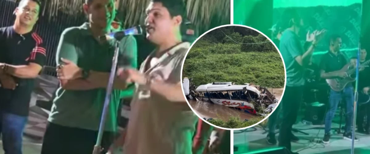 Bus con músicos se estrella en río Ariguaní en Colombia