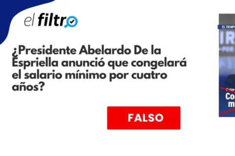 Desmienten falso anuncio de congelación salarial de De La Espriella