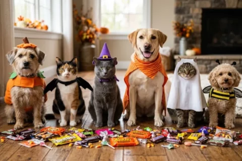 Veterinarios alertan sobre riesgos de dulces para mascotas en Halloween