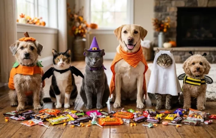 Veterinarios alertan sobre riesgos de dulces para mascotas en Halloween